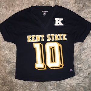 Kent State Jersey Crop Top